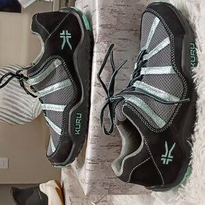 New KURU Chicane Women's Black  & Mint Athletic Hiking Shoes Plantar Fascitis 8M